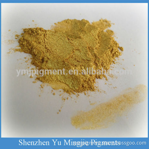 Synthetic Mica Crystal Golden Luster Pearl Pigment